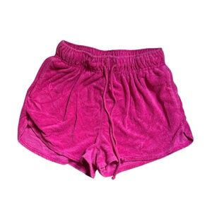 Fuchsia Terrycloth Shorts (Wild Fable)
